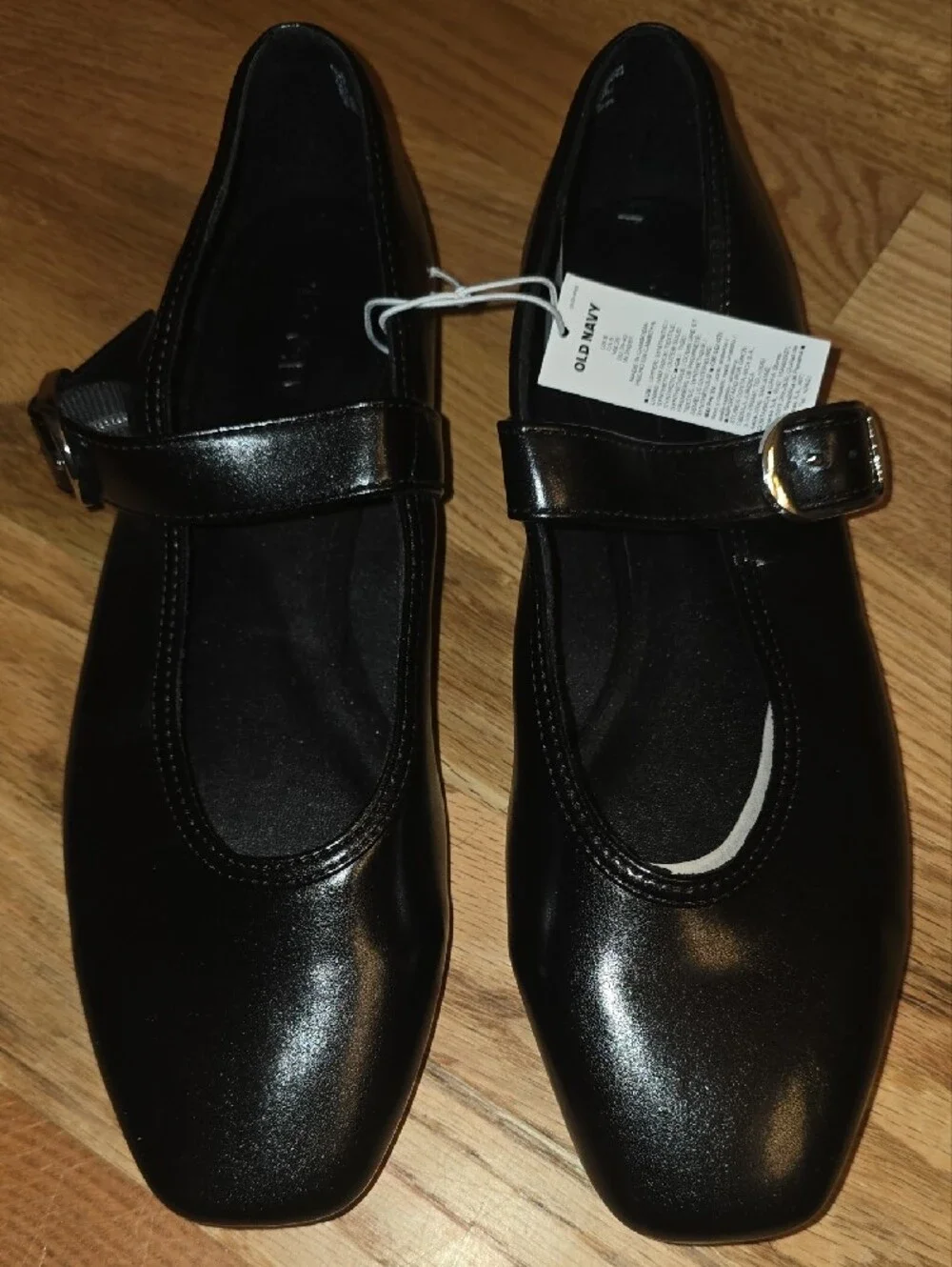 Old Navy Black Pointed & Mary Jane Flats Duo